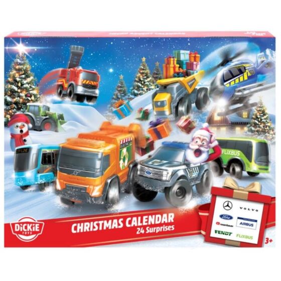Dickie Toys adventskalender med fordon – 24 luckor