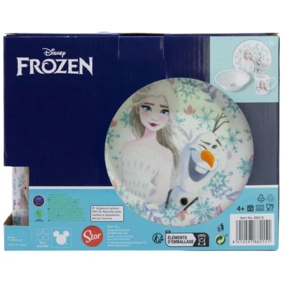 Disney Frozen Barnservis i keramik - 3 delar i presentask