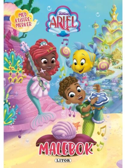 Disney Junior Ariel malebok med klistremerker