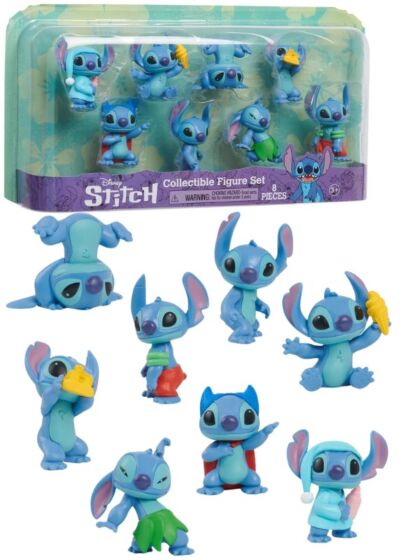 Disney Stitch Figurpakke - 8 stk 7 cm