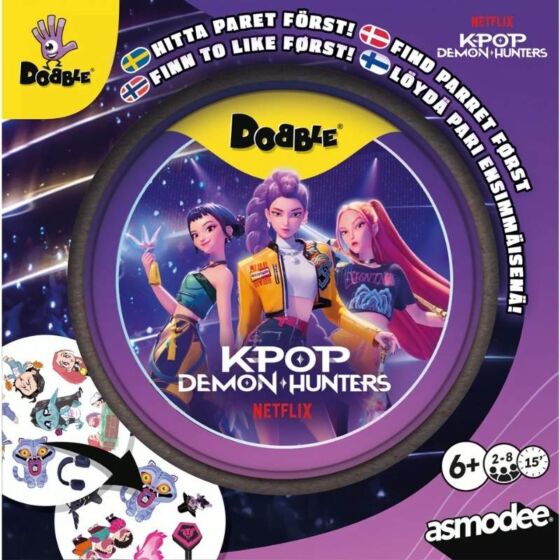 Dobble K-Pop Demon Hunters Nordic - kortspill med 55 kort