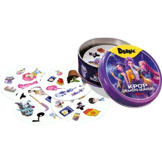 Dobble K-Pop Demon Hunters Nordic - kortspill med 55 kort