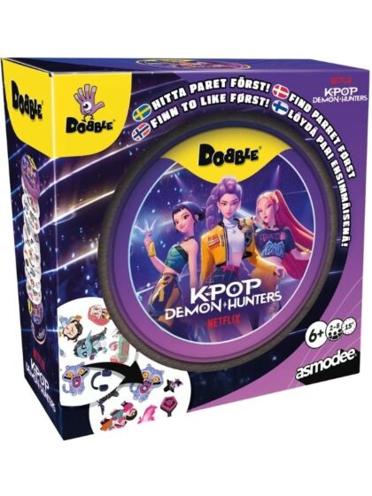 Dobble K-Pop Demon Hunters Nordic - kortspill med 55 kort