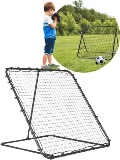 Mzone fotball justerbar rebounder - 120x120cm