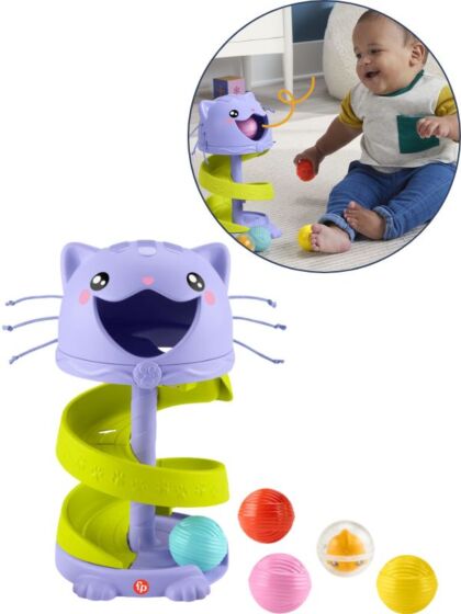 Fisher Price Purrr-fect Ball tower - tårn med 4 baller og 1 rangle