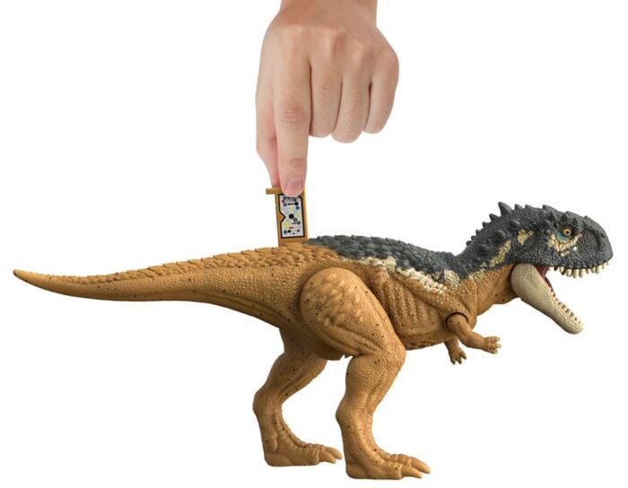 Jurassic World Dominion Roar Strikers Skorpiovenator - interaktiv dinosaurie med ljud och rörelse - 33 cm