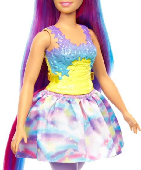 Barbie Dreamtopia curvy enhörningsdocka med blått och lila hår
