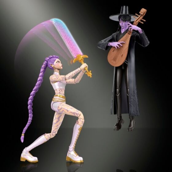 KPop Demon Hunters Rumi og Jinu «Final Battle» actionfigurer – 2-pakning