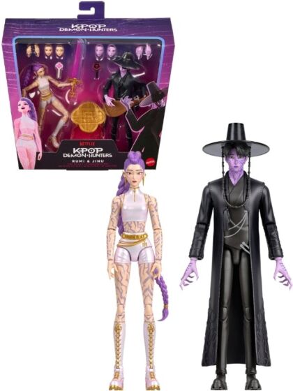 KPop Demon Hunters Rumi og Jinu «Final Battle» actionfigurer – 2-pakning