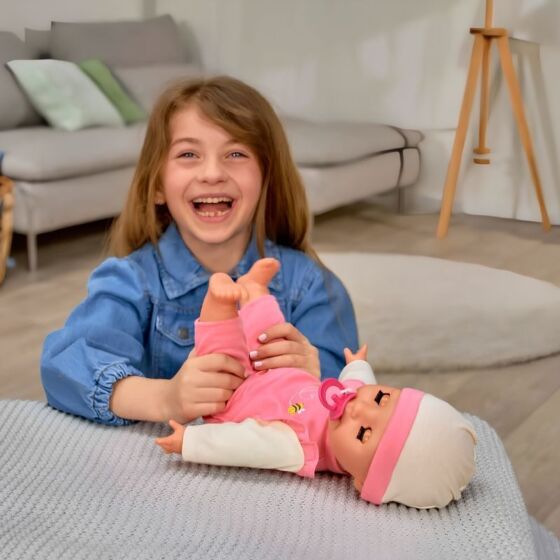 Laura Baby Whoopee babydocka med 25 ljud - 38 cm