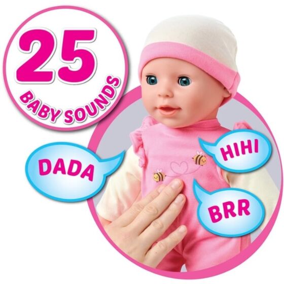 Laura Baby Whoopee babydocka med 25 ljud - 38 cm