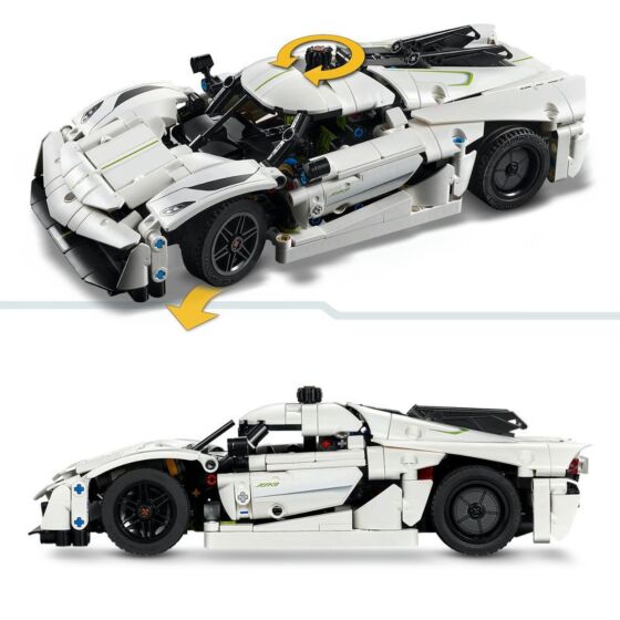 LEGO Technic 42184 Koenigsegg Jesko Absolut-hyperbil i hvitt