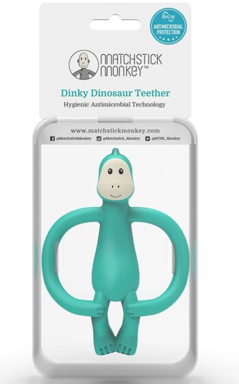 Matchstick Monkey bitleksak - grön dinosaurie