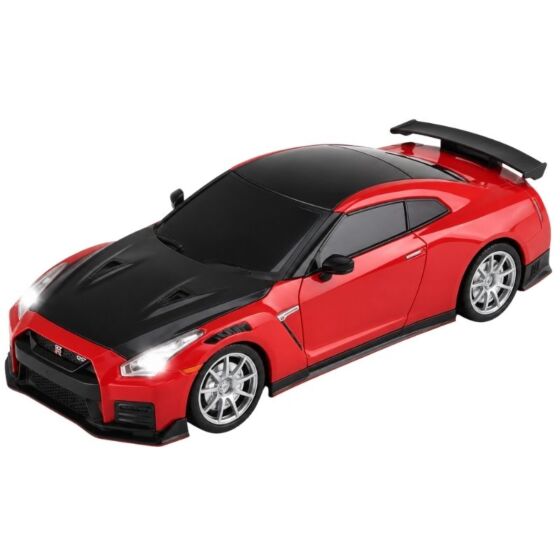 Nissan GT-R radiostyrd bil med ljus - röd 20 cm