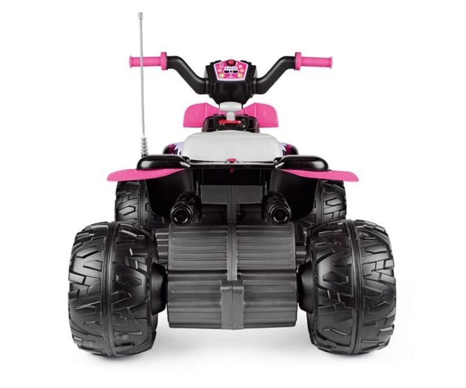 Peg Perego Corral T-Rex 330W - Rosa elektrisk fyrhjuling 12V med 2 hastigheter