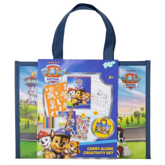PAW Patrol tegnesett i veske med klistremerker