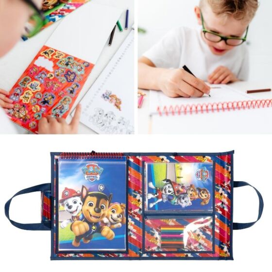 PAW Patrol tegnesett i veske med klistremerker