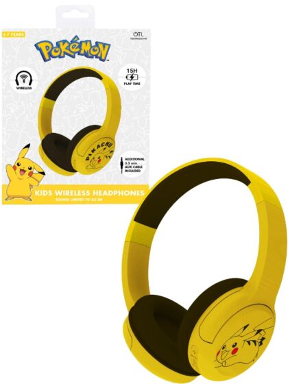 Pokemon Pikachu Trådlösa On-Ear hörlurar 85 dB