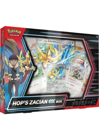 Pokemon TCG: Hops Zacian ex eske med boosterpakker