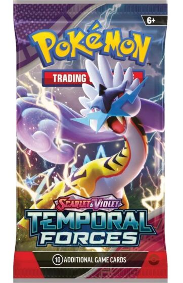 Pokemon TCG: Scarlet and Violet Temporal Forces Boosterpakke - 10 byttekort