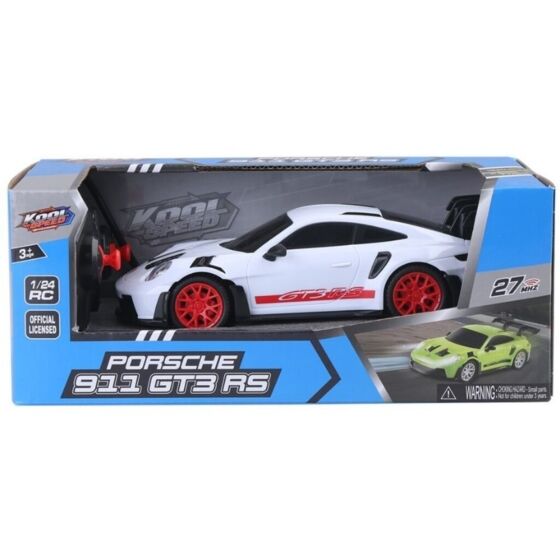 Porsche 911 GT3 RS radiostyrd bil med ljus - vit 20 cm
