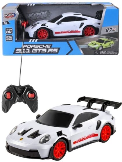 Porsche 911 GT3 RS radiostyrd bil med ljus - vit 20 cm