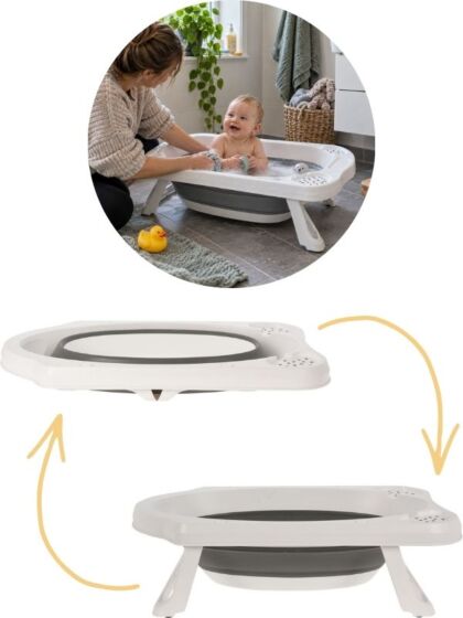 Hopfällbart babybadkar med ben – 80 cm