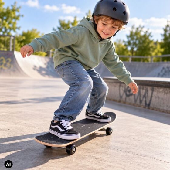 Skateboard i trä med assorterat motiv – 79 cm