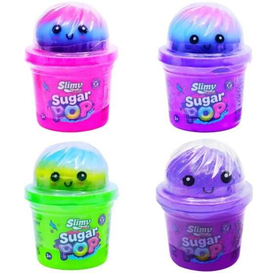 Slimy Sugar Pop slime med squishy 100 g – Assorterad