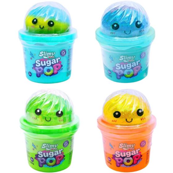Slimy Sugar Pop slime med squishy 100 g – Assorterad