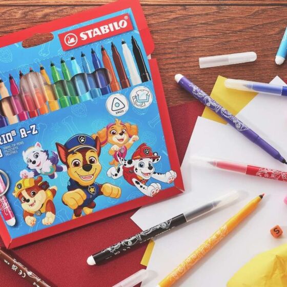 STABILO Trio A-Z PAW Patrol tuschpennor – 18 st.
