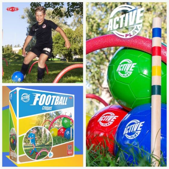 Tactic Active Play Fotball-krokett – Morsom utendørslek for hele familien