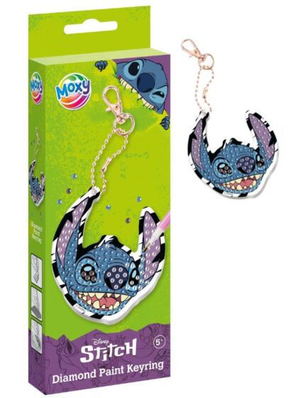 Disney Stitch diamond painting nøkkelring – hobbysett for barn