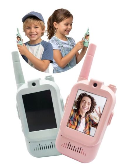 Walkie-talkies med kamera och skärm - 2 st