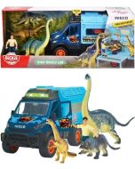 Dickie Toys Dino World Lab leksaksset - utfällbar Iveco-lastbil med 3 dinosauriefigurer 203837025