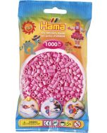 Hama Midi 1000 perler - lys pink 207-48