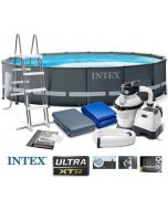 Intex Ultra XTR Frame Pool - rund rambassäng med sandfilterpump - 488x122 cm - Komplett paket
