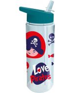 Pirat drikkeflaske med sugerør - 550 ml - KL10560