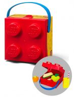 LEGO Storage 40240001 - rød matboks med håndtak og 4 knotter