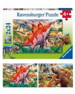 Ravensburger puzzle jurassic wildlife 2x24 10105179