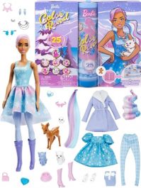 Barbie Color Reveal julekalender dukke og 25 overraskelser - 3 år HJD60