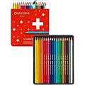 Caran D'ache Swisscolor akvarell blyanter - 18 farger i skrin