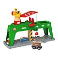 BRIO World Container kran 33996 - tilbehør til togbane - bevægelig kran med magnetkrog