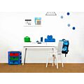 LEGO Storage oppbevaringshylle med 3 skuffer - Bright blue