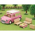 Sylvanian Families Piknik med familiebil - kjøretøy og tilbehør - 26 cm
