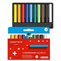 Caran d'Ache Swisscolor vannoppløselige vokspasteller - 10 farger
