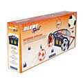 Alert elektroniskt fotbollsspel med ljus och poängräknare