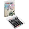 Nassau Fine Art Aquarel Brush Markers - 8 vannfarge-tusjer
