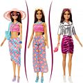 Barbie Day to Night Julekalender - med mørkhåret dukke, tøj og tilbehør