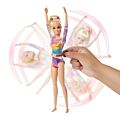 Barbie Gymnastik lekset - med blond docka, kläder och gymnastiktillbehör